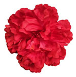 Flor Peonía Grande París Color Roja. RJ09. 16cm